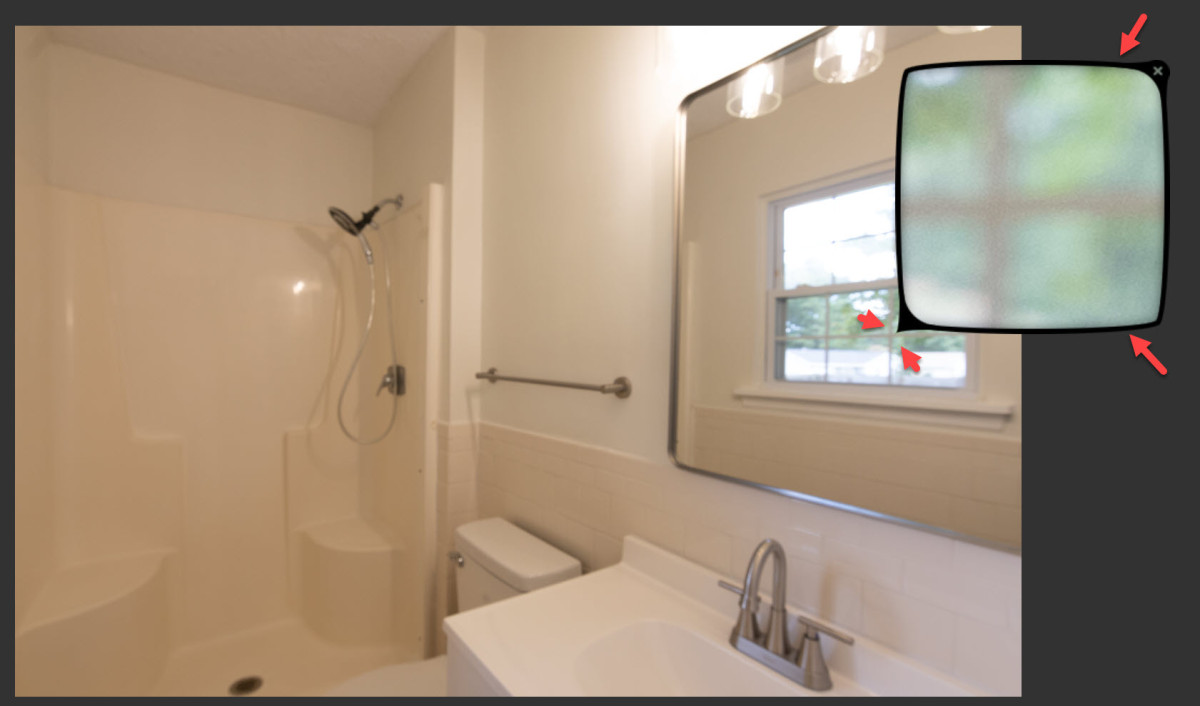 Bathroom with soft focus and ghosting
