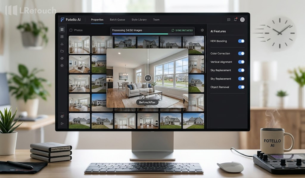 AI real estate photo editing tools workflow