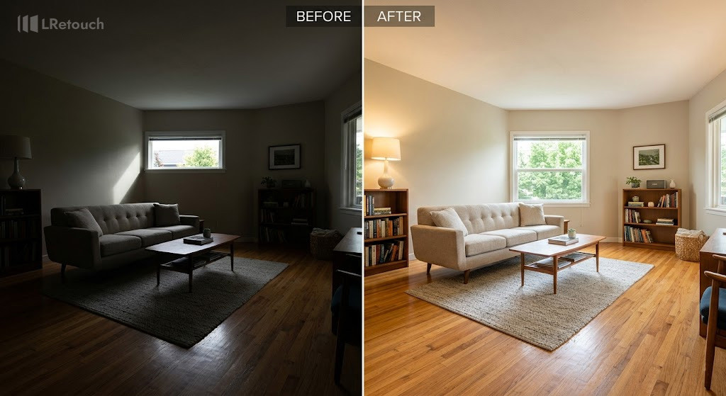 bad lighting real estate photography