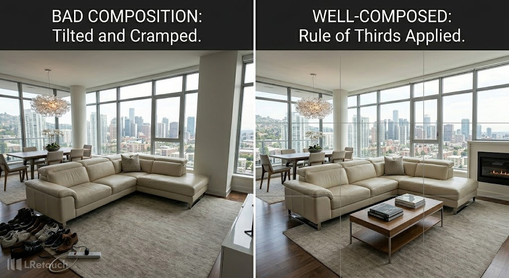 poor composition real estate photography