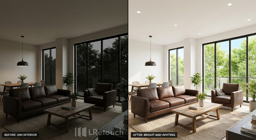 dark vs bright property images comparison