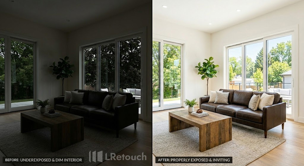 exposure adjustment real estate photo