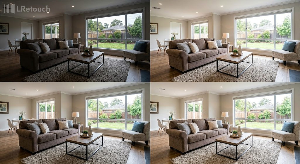 exposure correction real estate photo