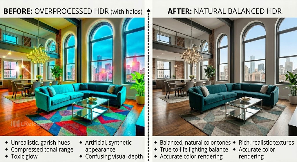 harsh hdr real estate photography