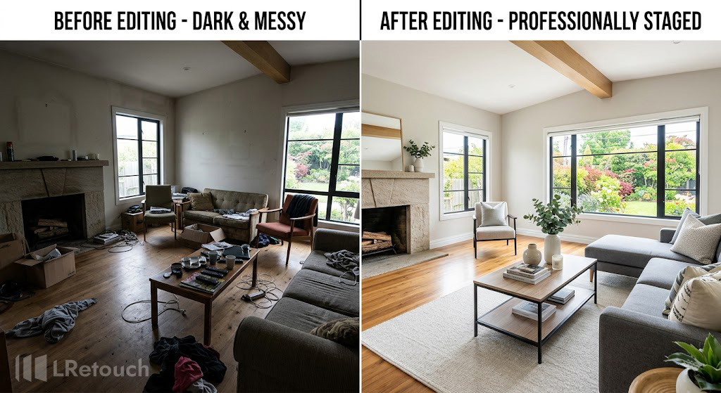 high quality listing photos vs amateur photos