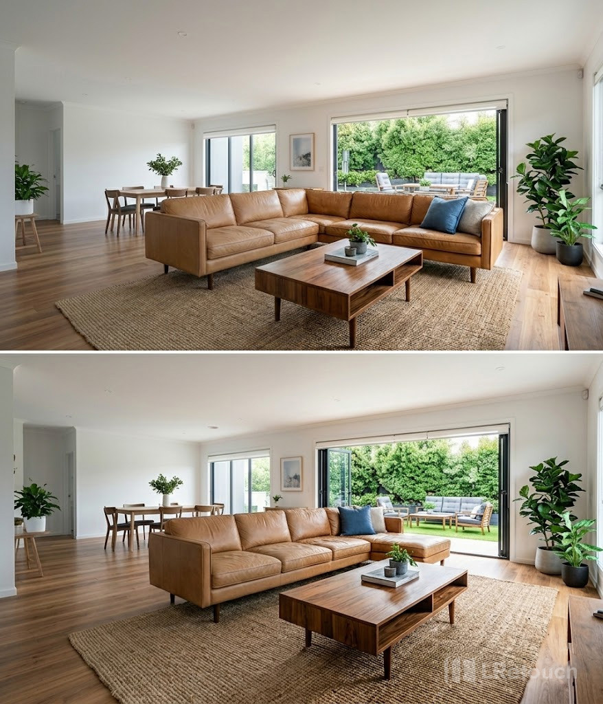 natural color real estate photo editing