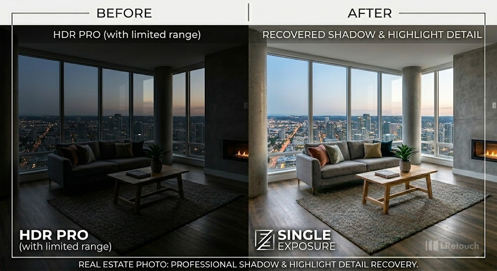 shadow and highlight balance real estate photo