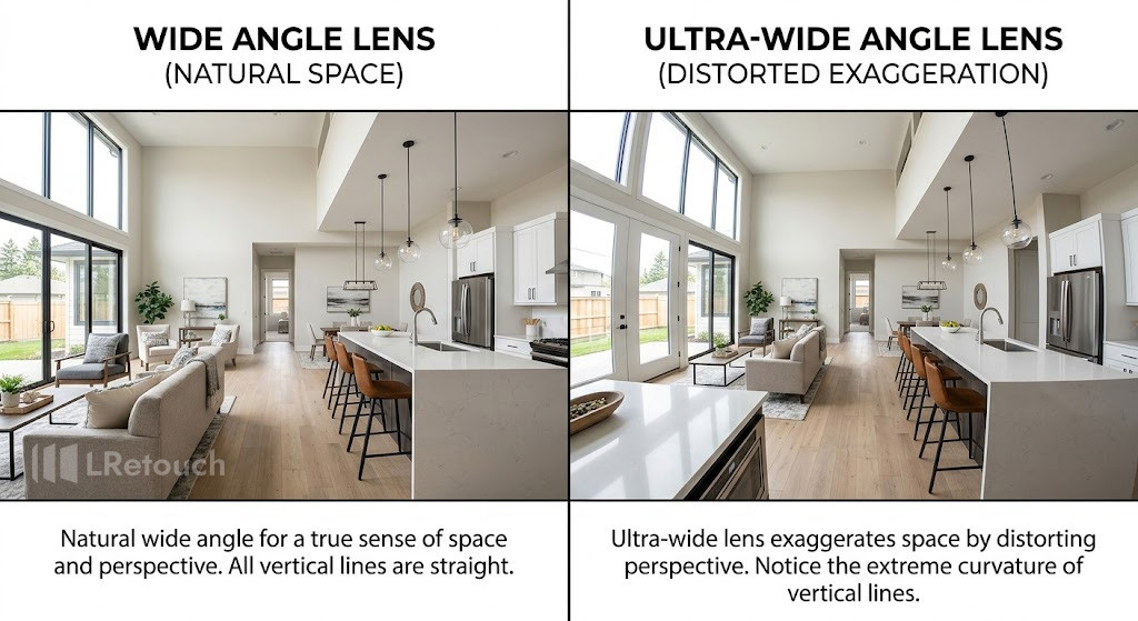 wide angle lens real estate photography