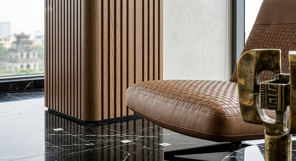 Enhanced sharpness and details in luxury interior photography