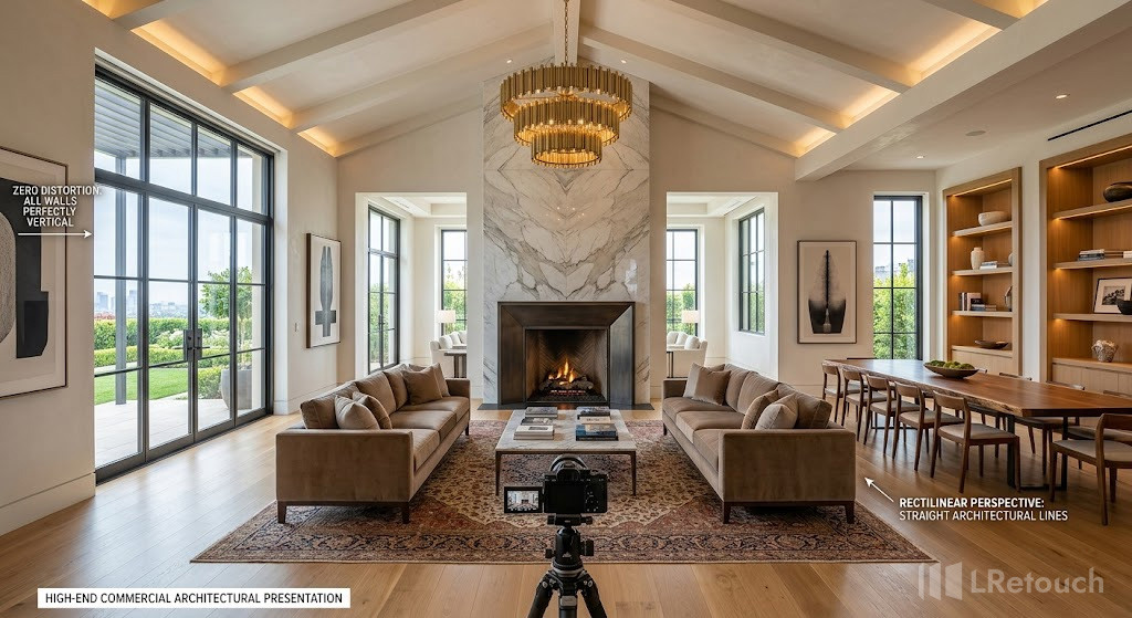 Final corrected real estate interior photo