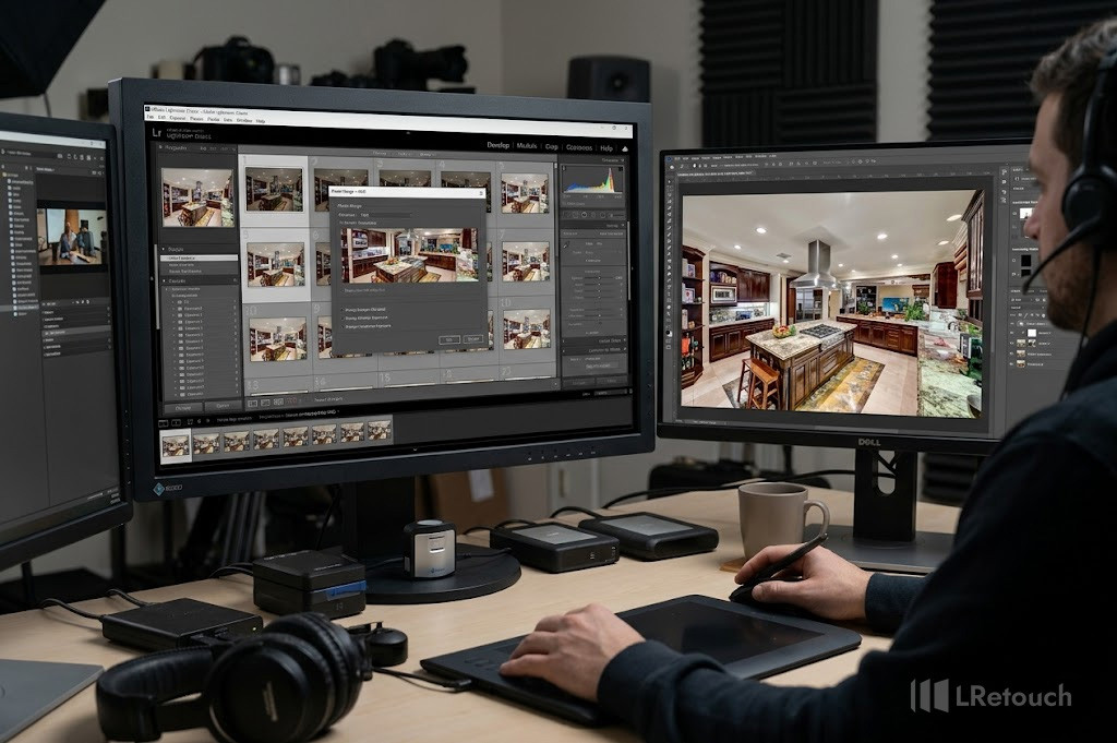 HDR real estate photo editing workflow