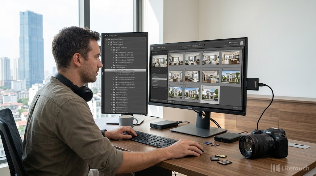 Importing RAW real estate photos into Lightroom