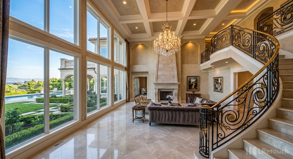 Luxury property photographed with HDR technique