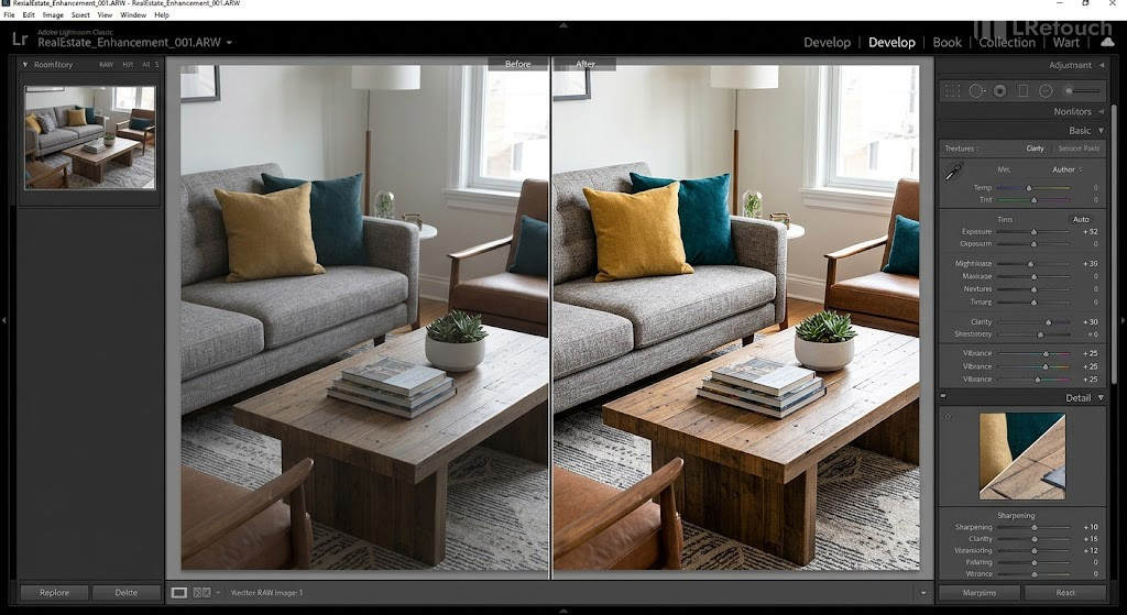 Enhancing detail in property photos