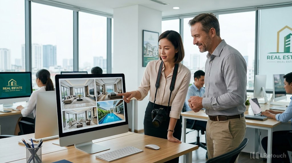 Professional real estate photography editing success