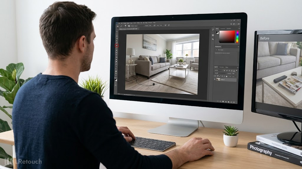 Removing distractions from real estate photos