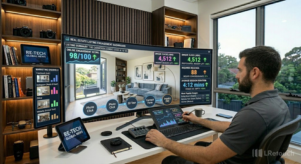 Buyer engagement from virtual staging