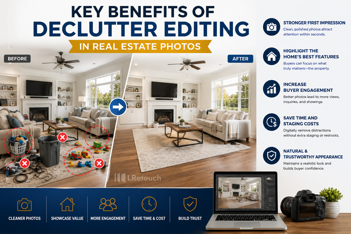 Key benefits of declutter editing in real estate photos