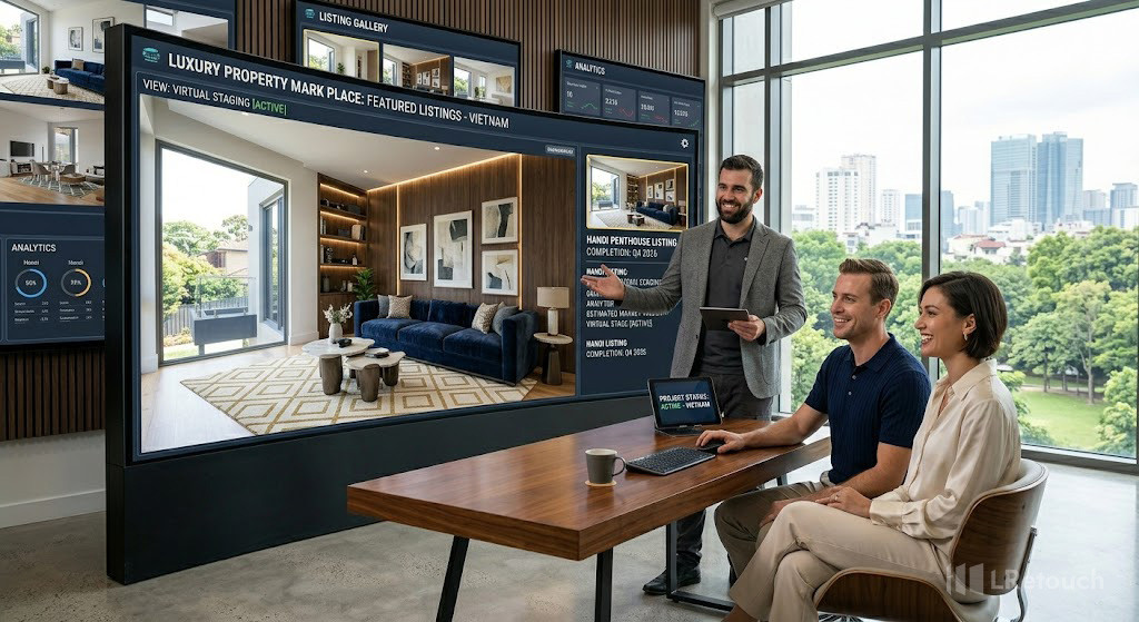 Successful virtual staging real estate marketing