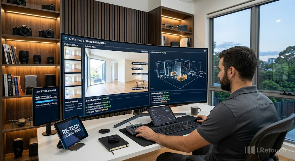Uploading photos to virtual staging platform
