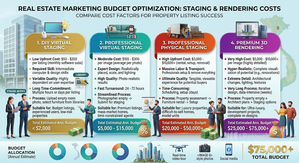 Virtual staging cost comparison