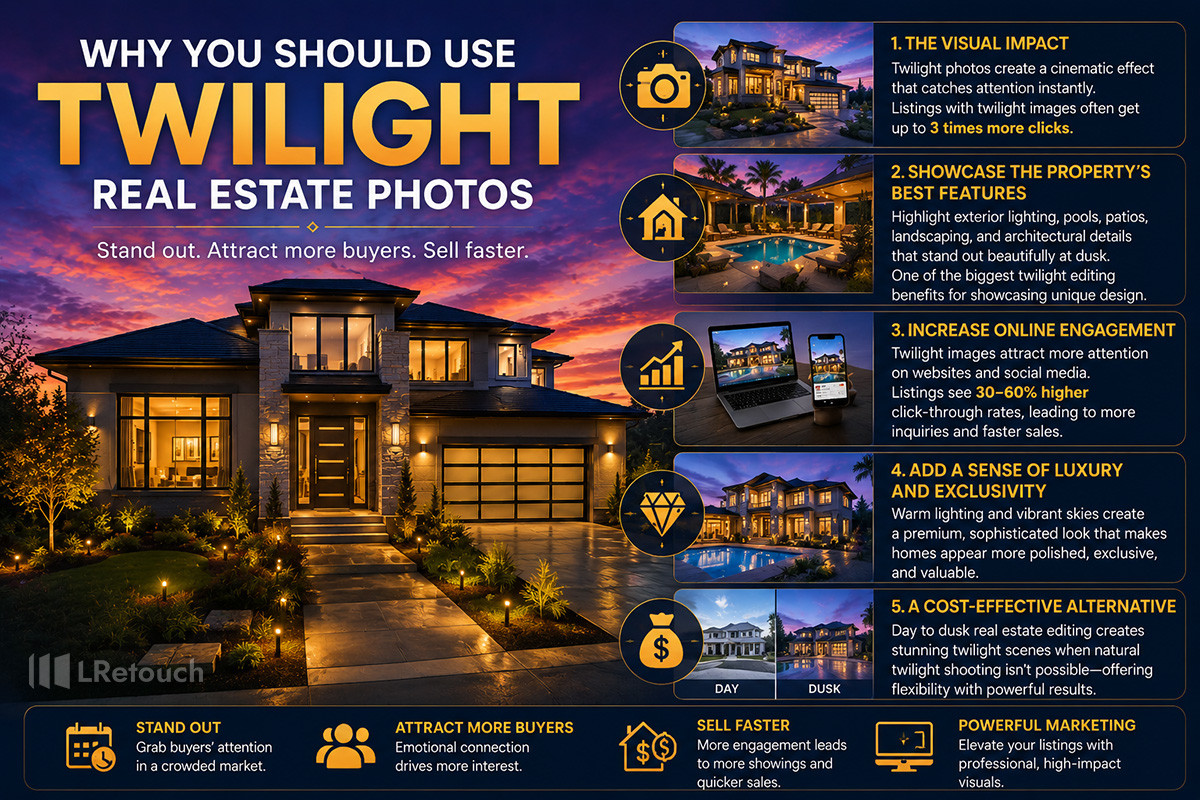 Why should you use twilight real estate photos?