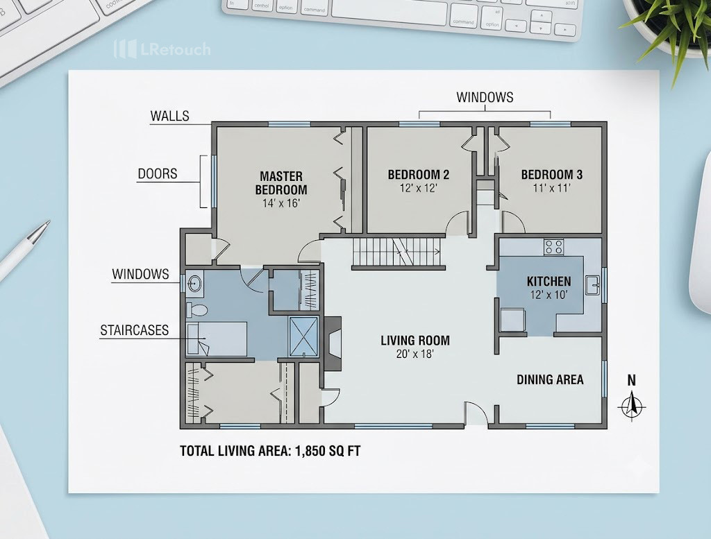 2D floor plan