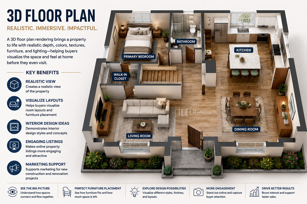 3D floor plan