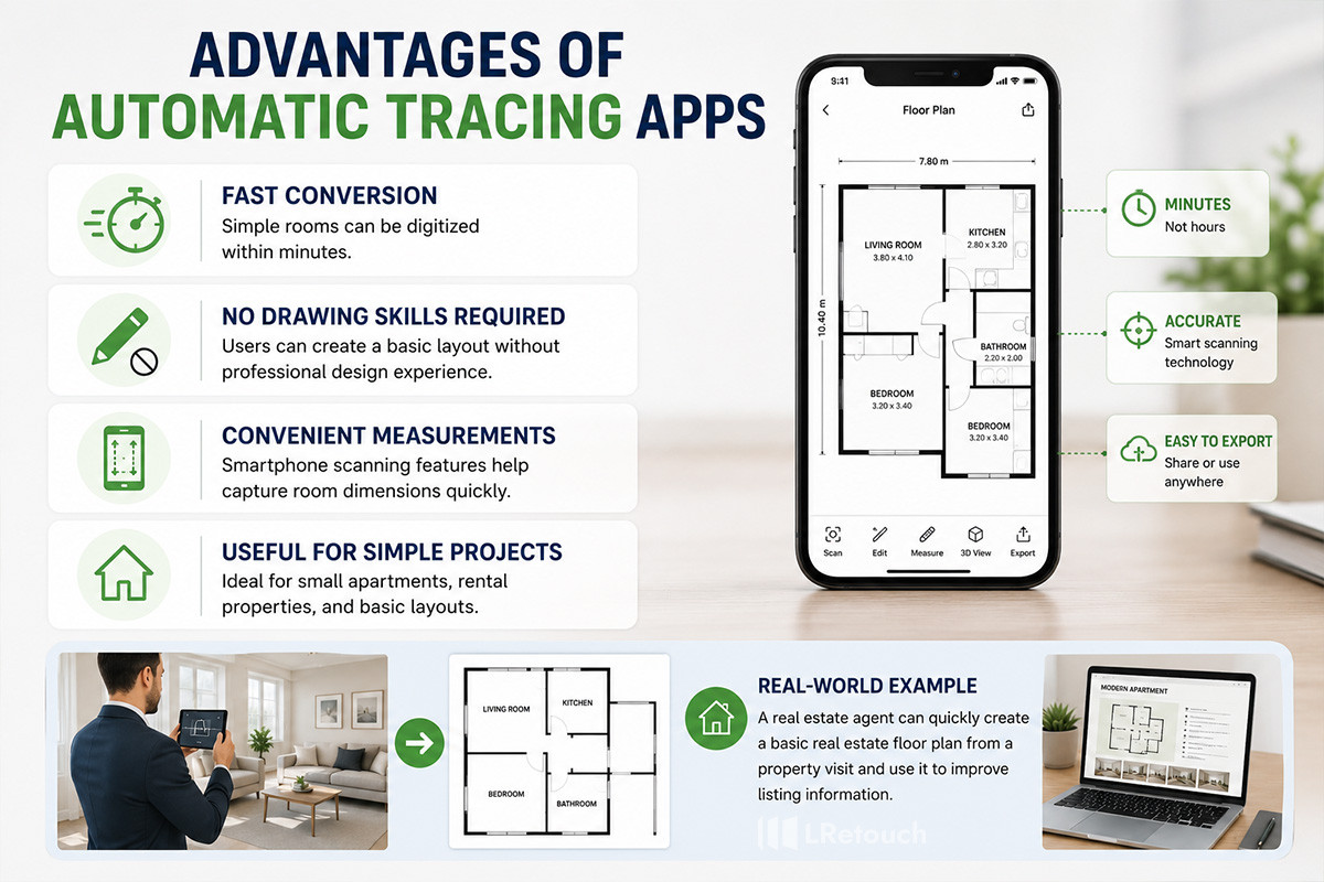 Advantages of automatic tracing apps