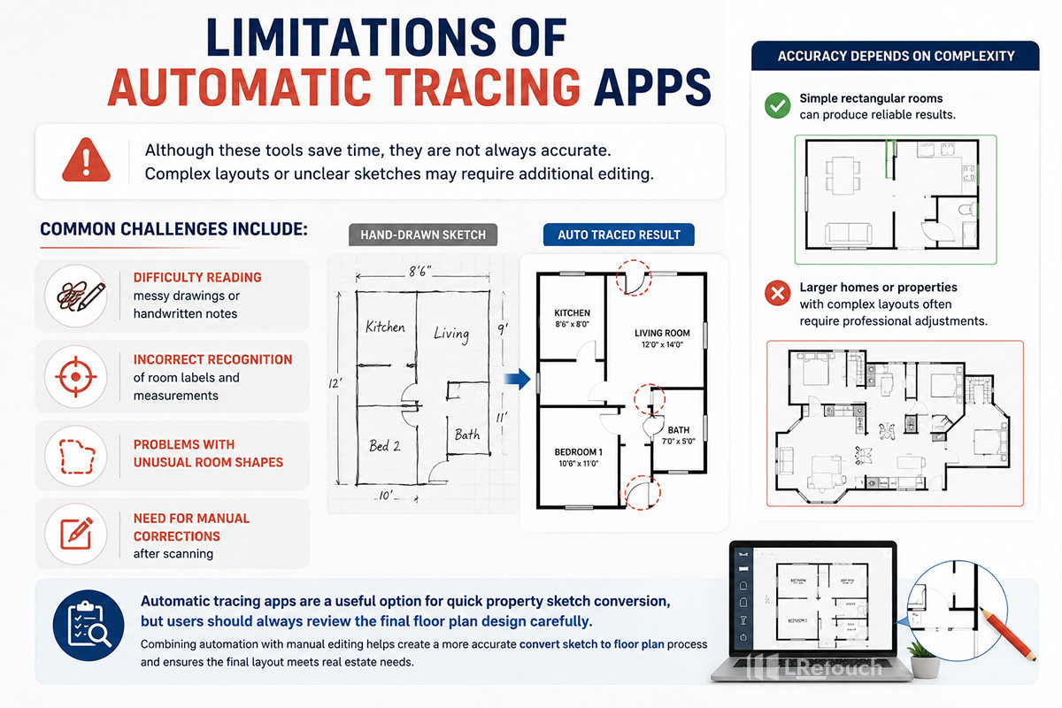 Limitations of automatic tracing apps