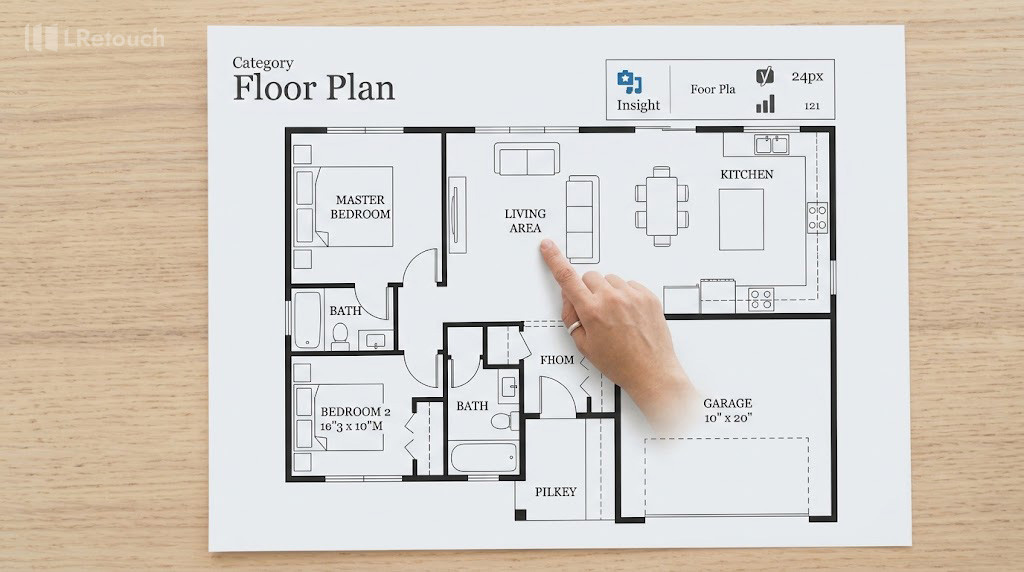 What is a real estate floor plan?
