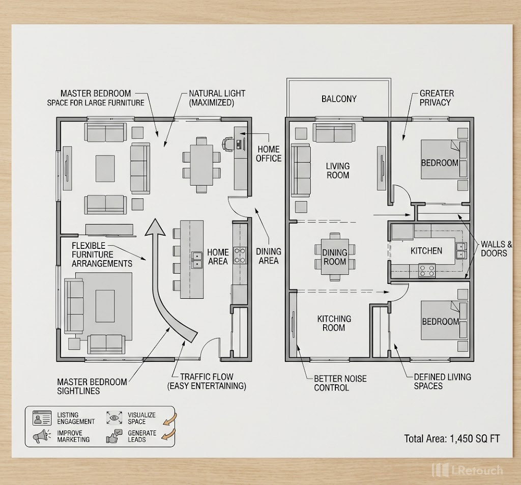 Why should use floor plans in real estate listings?
