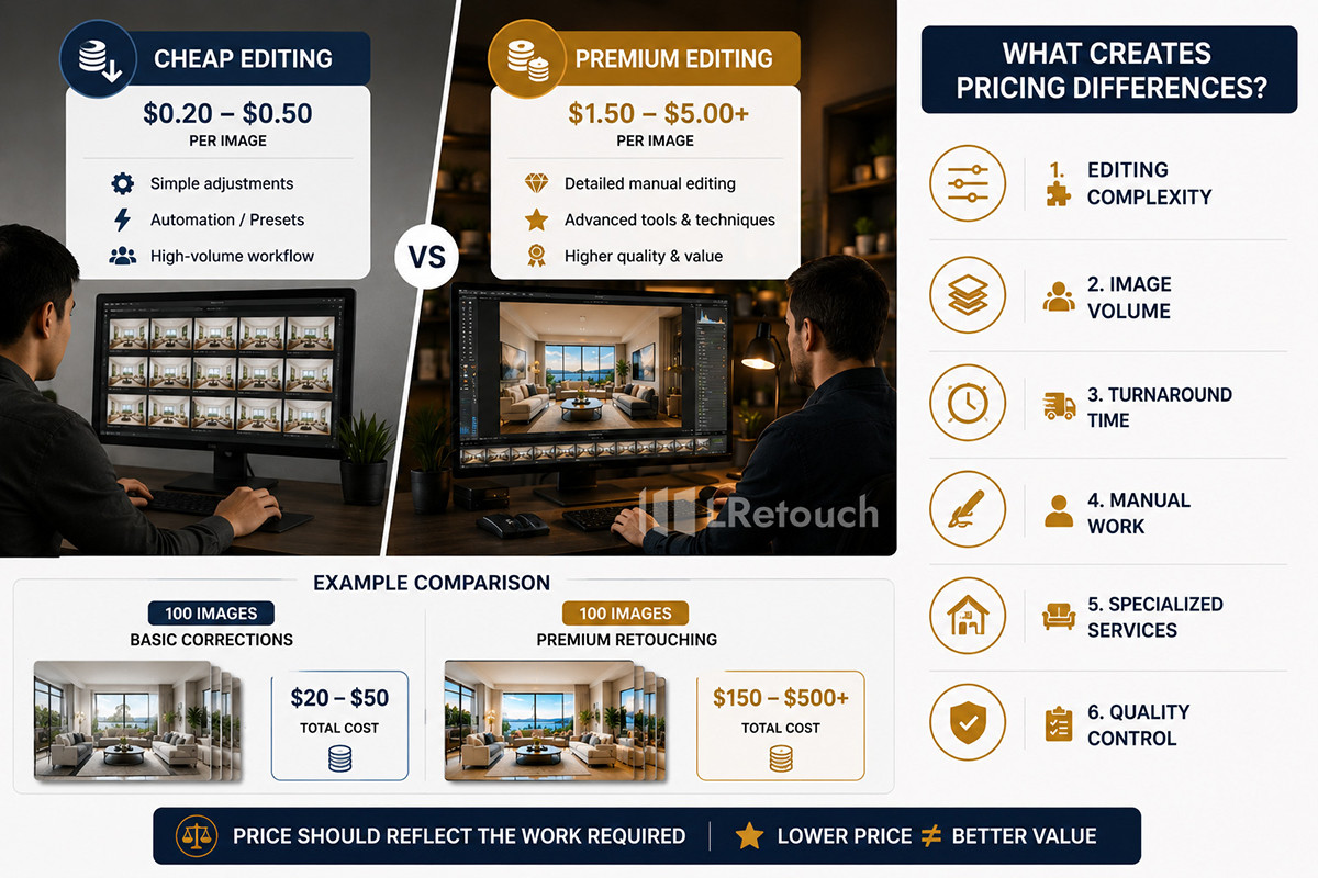 Pricing Differences in Photo Editing