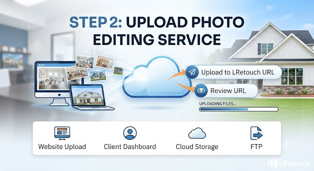 Step 2: Upload photo editing service