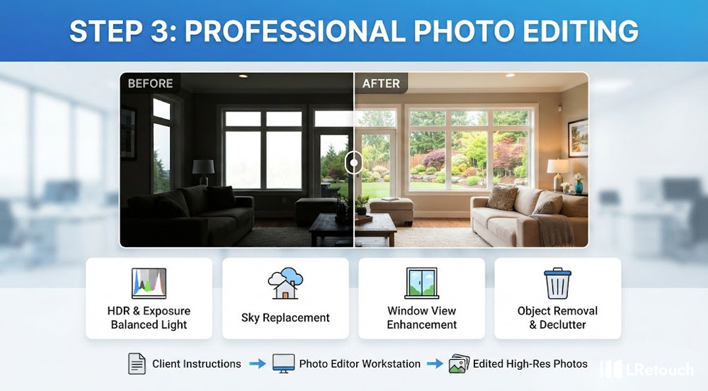 Step 3: Professional Photo Editing