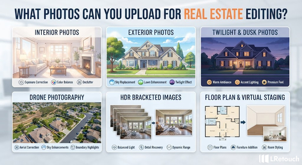 What Photos Can You Upload for Real Estate Editing?