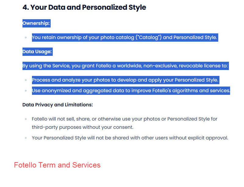 Your Data and Personalized Style