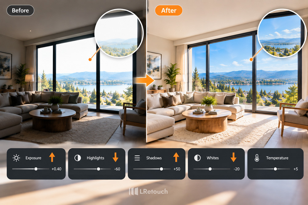 Make Real Estate Photos Brighter Without Losing Window Detail