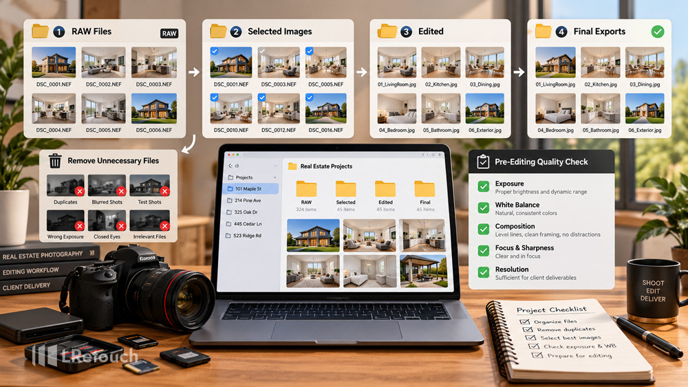 Organize Files Before Editing