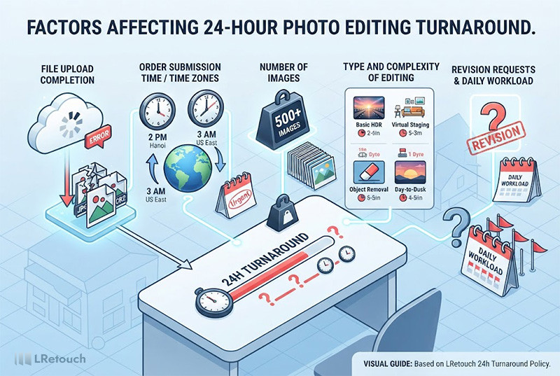 What Can Affect 24-Hour Photo Editing Turnaround?