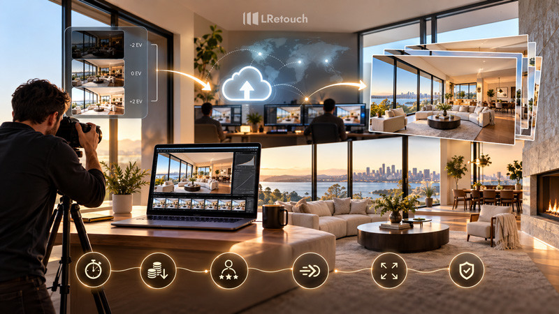 Why should outsource Real Estate HDR Blending Services